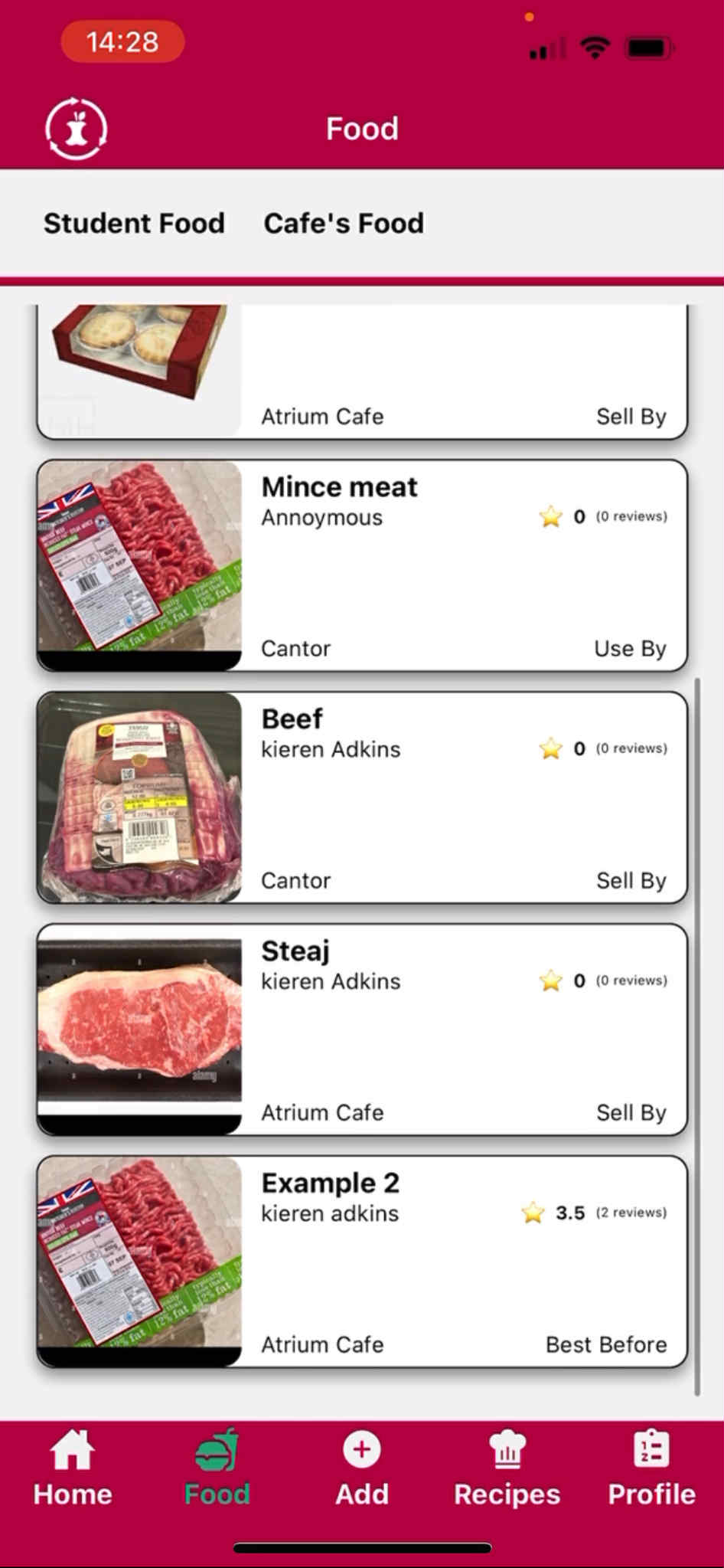 SHU Food Rescue App